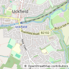 Map of Uckfield, East Sussex