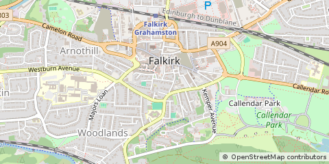 Map of Falkirk