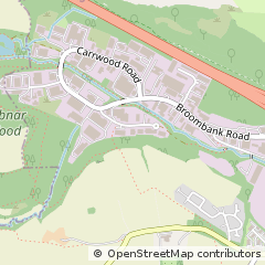 Map of Chesterfield, South Yorkshire