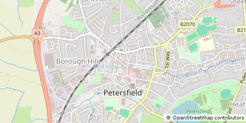 Map of Petersfield, Hampshire