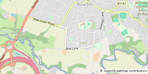 Map of Altrincham, Cheshire