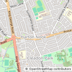 Map of South Shields, Tyne and Wear