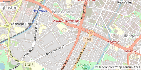 Map of Birmingham, West Midlands