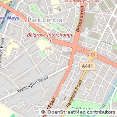 Map of Birmingham, West Midlands