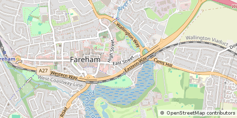 Map of Fareham, Hampshire