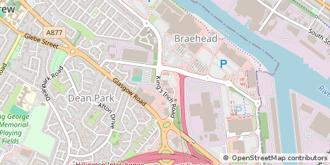 Map of Renfrew, Renfrewshire