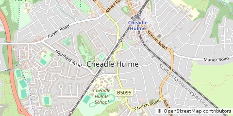 Map of Cheadle, Greater Manchester