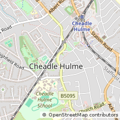 Map of Cheadle, Greater Manchester