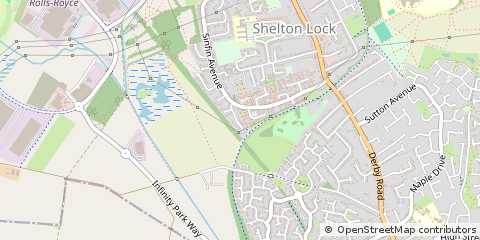 Map of Derby, Derbyshire