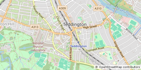 Map of Teddington