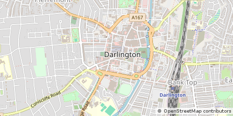 Map of Darlington