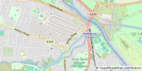 Map of East Molesey