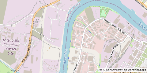 Map of Middlesbrough, Cleveland