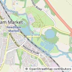 Map of Needham Market, Suffolk