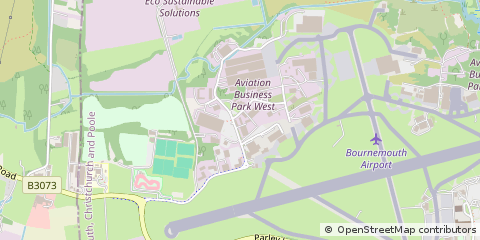 Map of Christchurch, Dorset