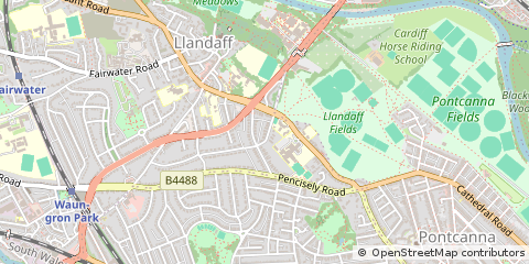 Map of Cardiff