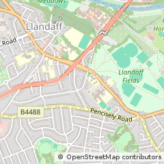Map of Cardiff