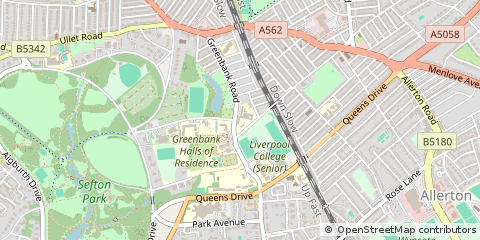 Map of Liverpool, Merseyside