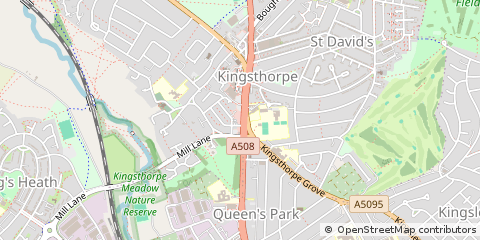 Map of Northampton, Northamptonshire