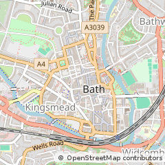 Map of Bath, Somerset