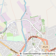 Map of Ruthin, Clwyd