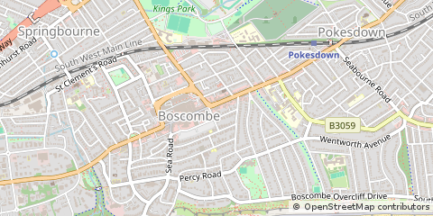 Map of Bournemouth