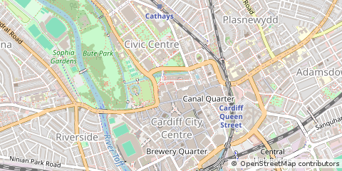 Map of Cardiff