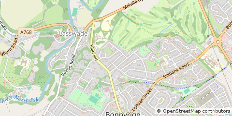 Map of Bonnyrigg