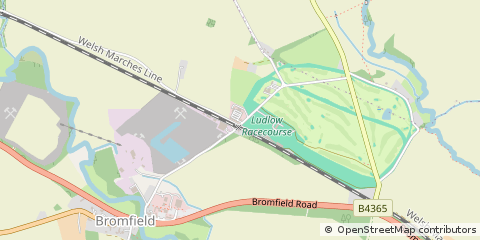 Map of Ludlow, Shropshire