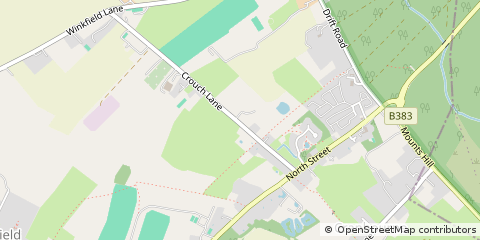 Map of Winkfield, Berkshire