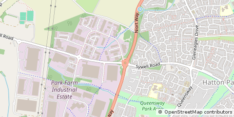 Map of Wellingborough, Northants