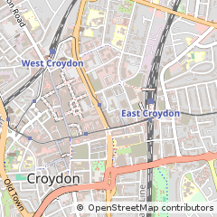 Map of Croydon, Surrey