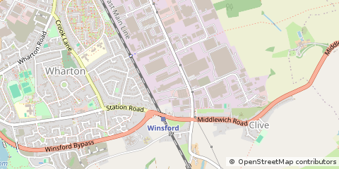 Map of Winsford, Cheshire