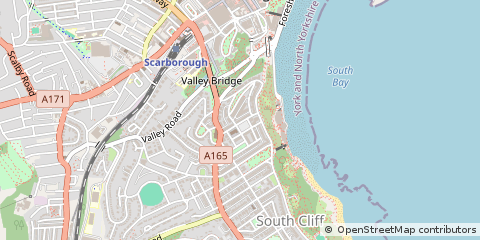 Map of Scarborough, North Yorkshire