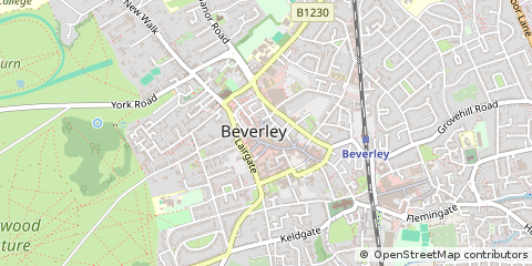 Map of Beverley, East Yorkshire