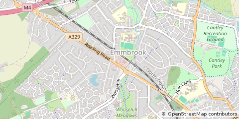 Map of Wokingham, Berkshire