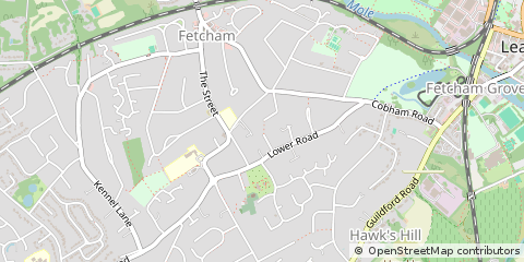 Map of Leatherhead
