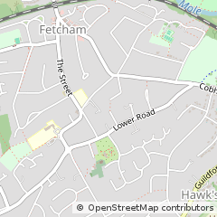 Map of Leatherhead
