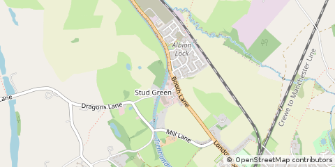 Map of Sandbach