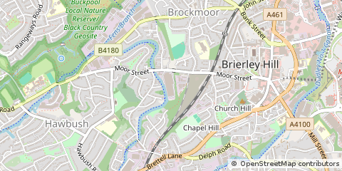 Map of Brierley Hill, West Midlands