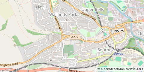 Map of Lewes