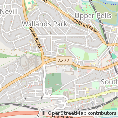 Map of Lewes