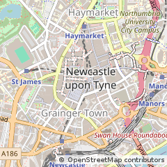 Map of Newcastle Upon Tyne