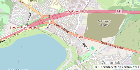 Map of Slough, Berkshire