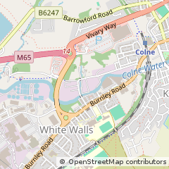 Map of Colne, Lancs