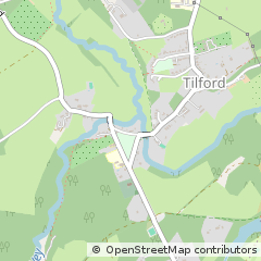 Map of Tilford, Surrey