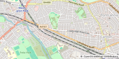 Map of Cardiff