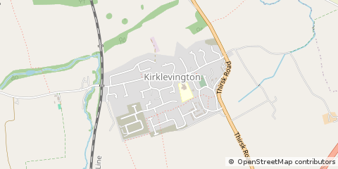 Map of Yarm, Cleveland
