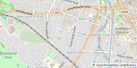 Map of Leicester