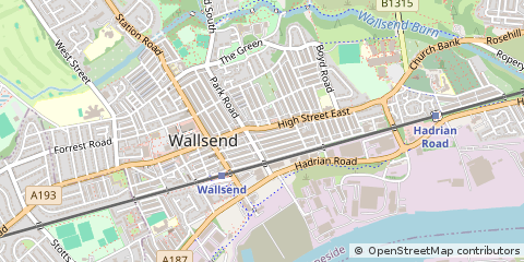 Map of Tyne & Wear